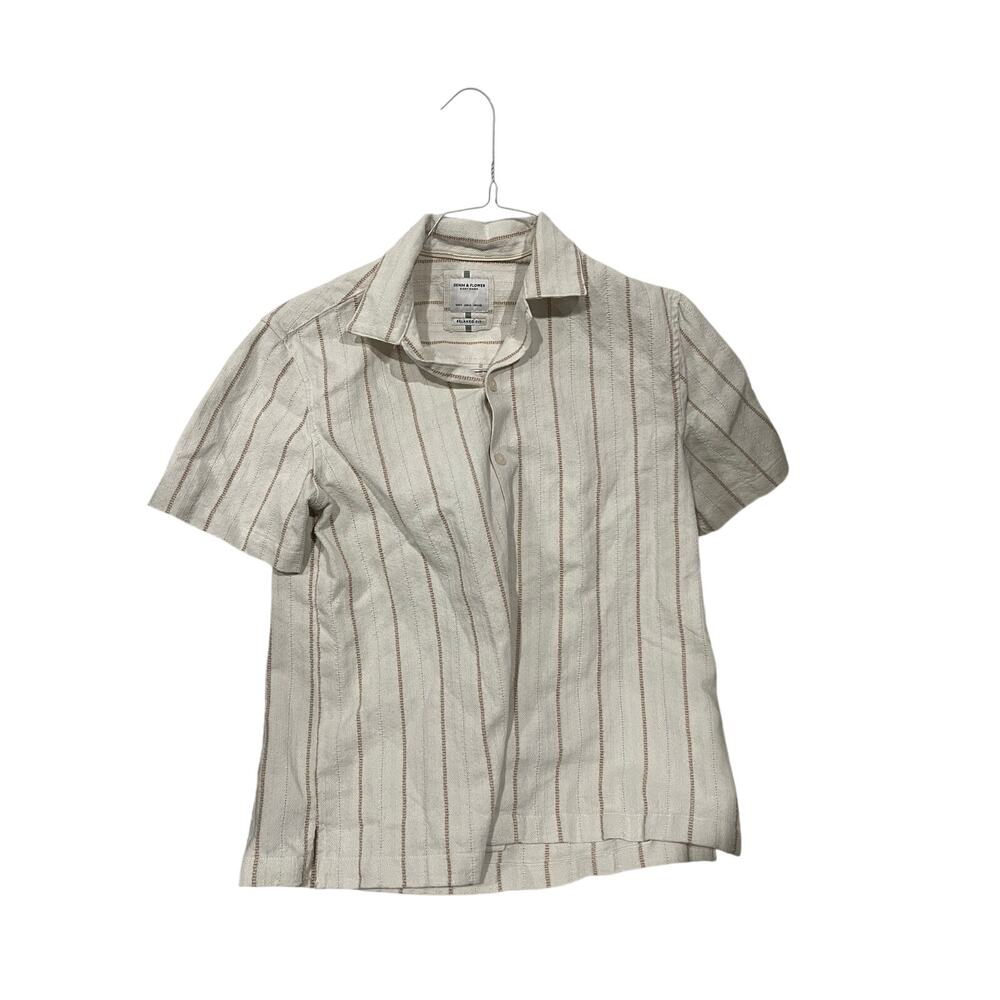 Denim & Flower Ricky Singh Short Sleeve Button Shirt Mens Sm